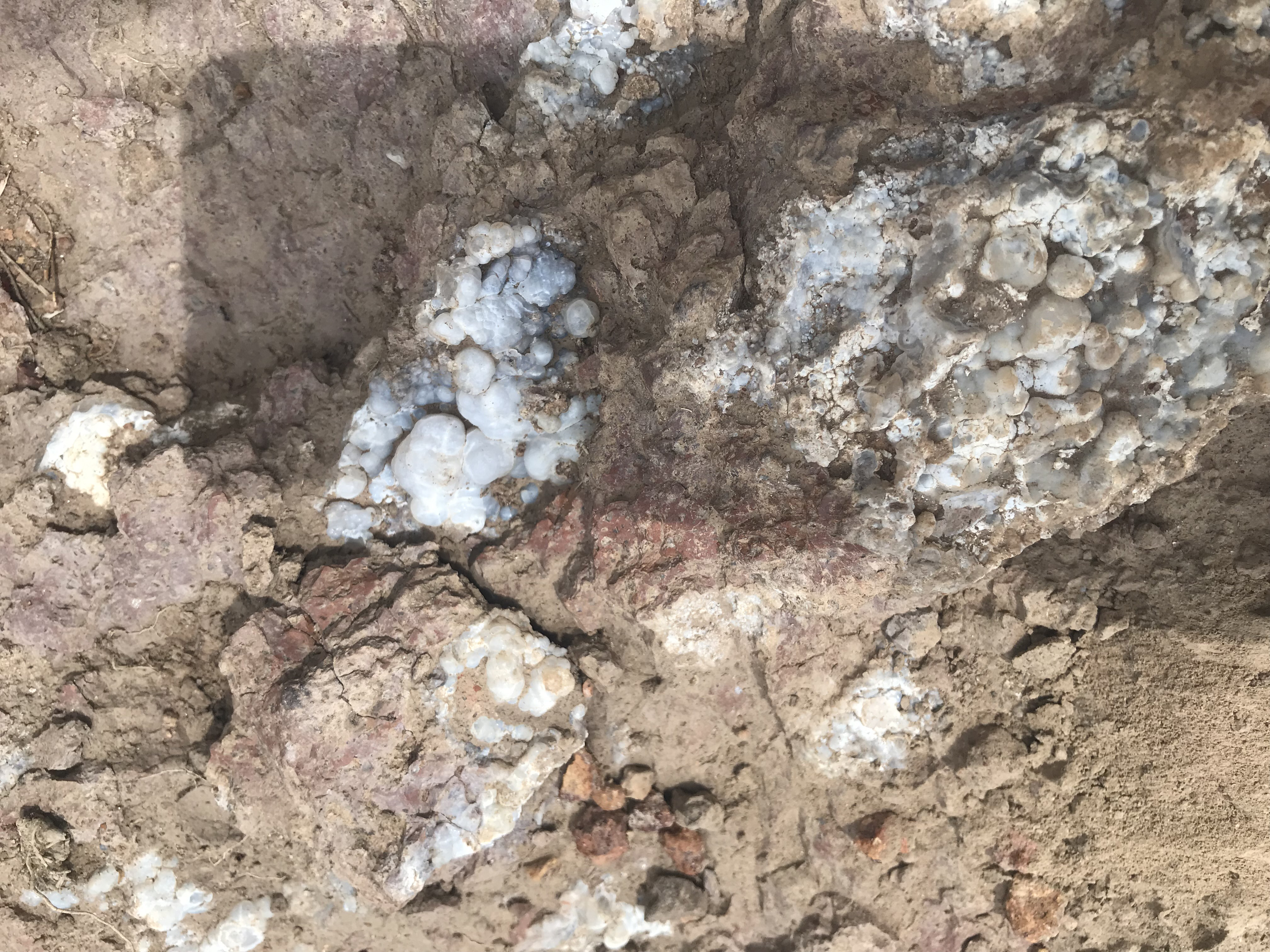 7. Threads of chalcedon and opals border the canyon’s slopes