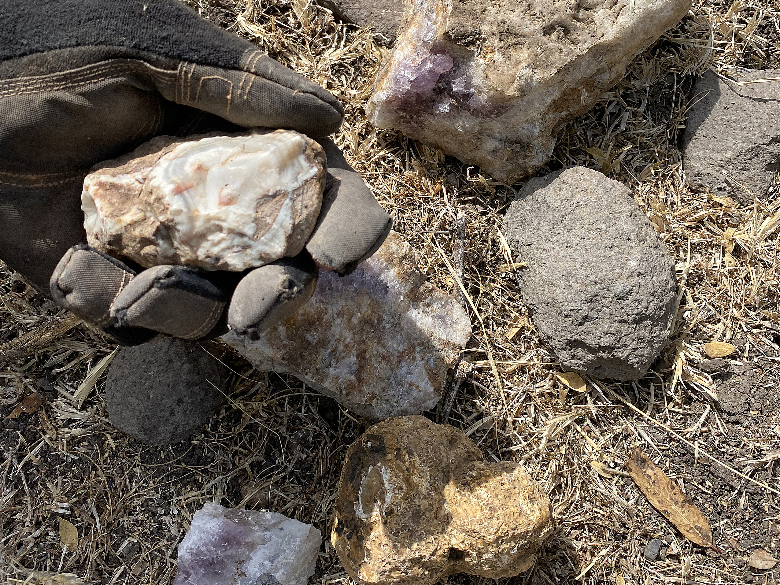 5. Our findings of amethysts and agates